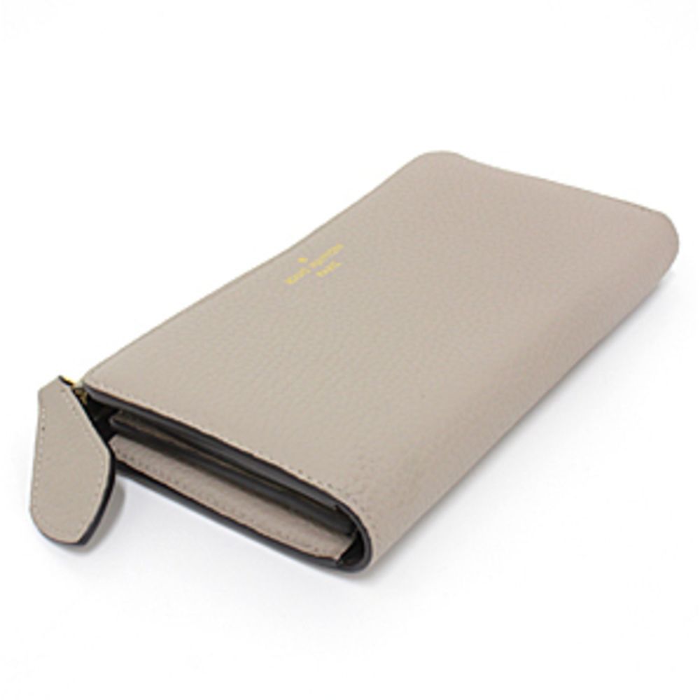 Portefeuille Comet Taurillon Leather Beige Gold Long Wallet - Picture 3 of 3